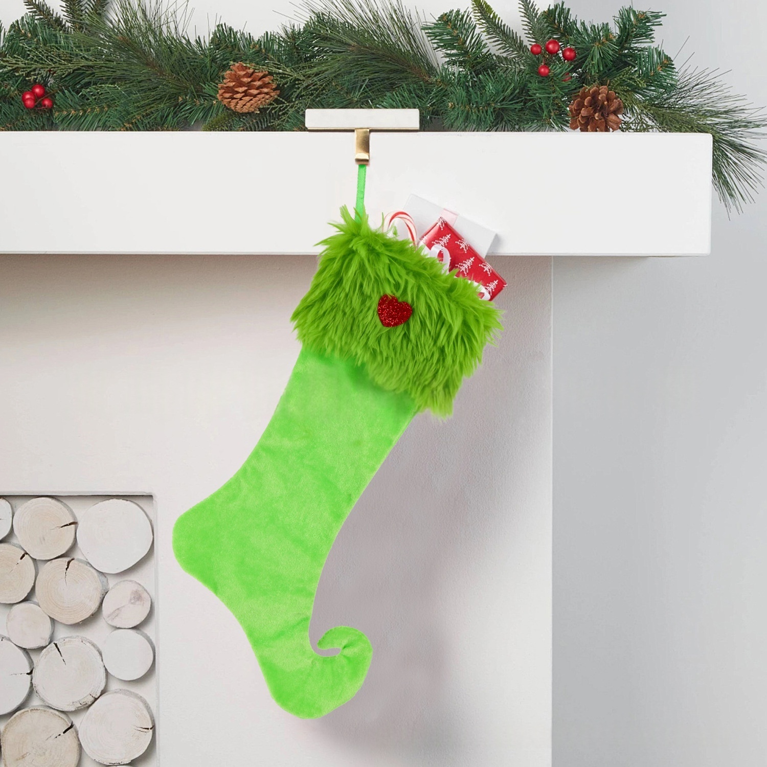 Christmas Stockings Holiday Decor Hanging Socks for Mantel Christmas Tree Decor